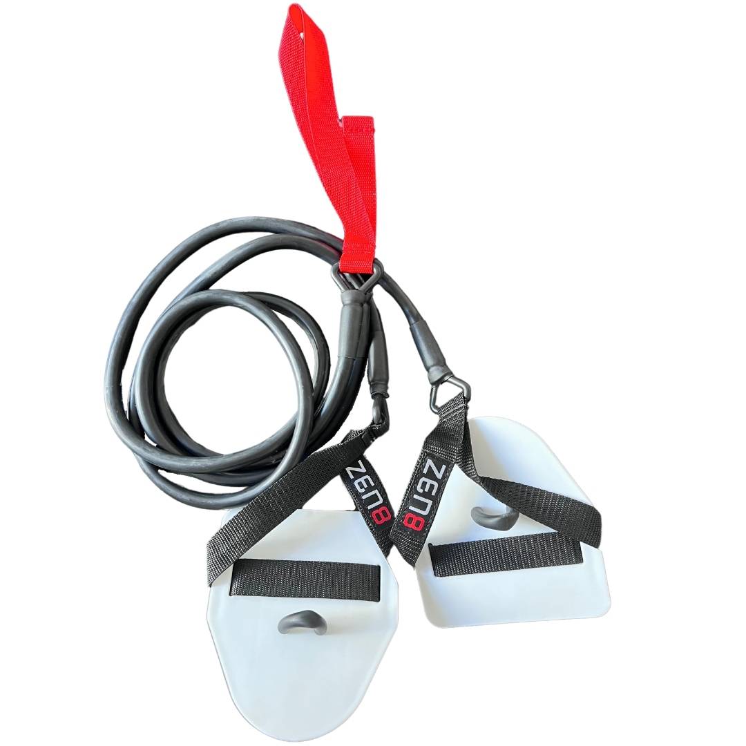 Pull Up Uk Resistance Bands Swim Cords With Paddles Resistance